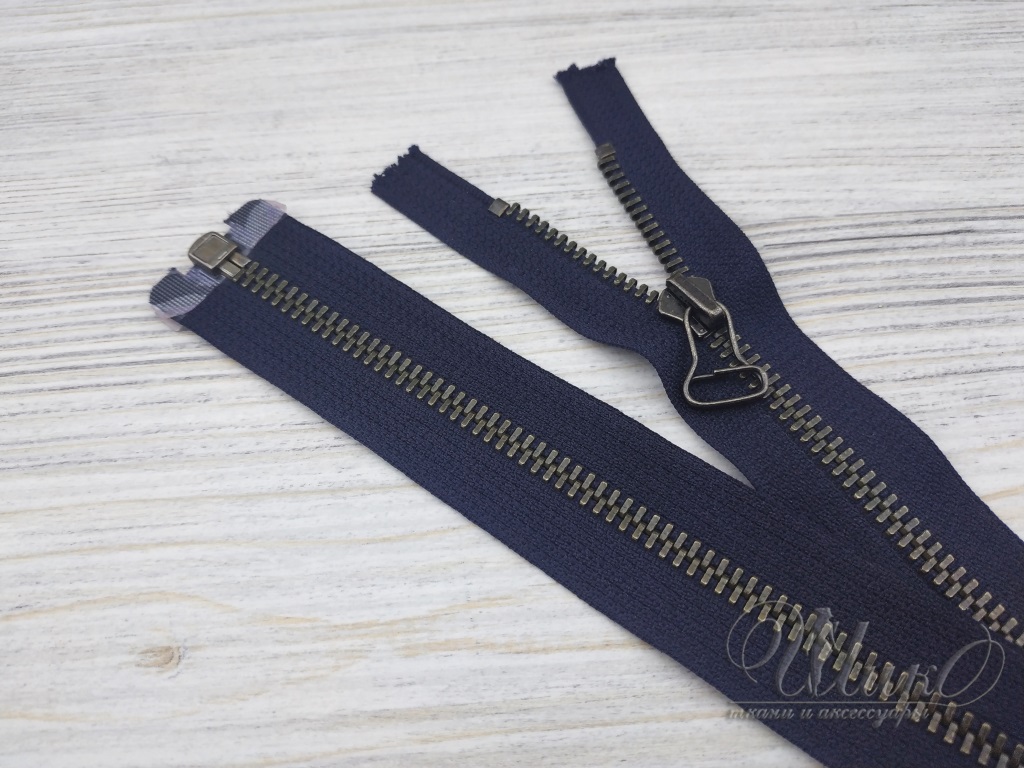 Молнии МЕ 73см 5 1з х/б синий б/з  72091 4